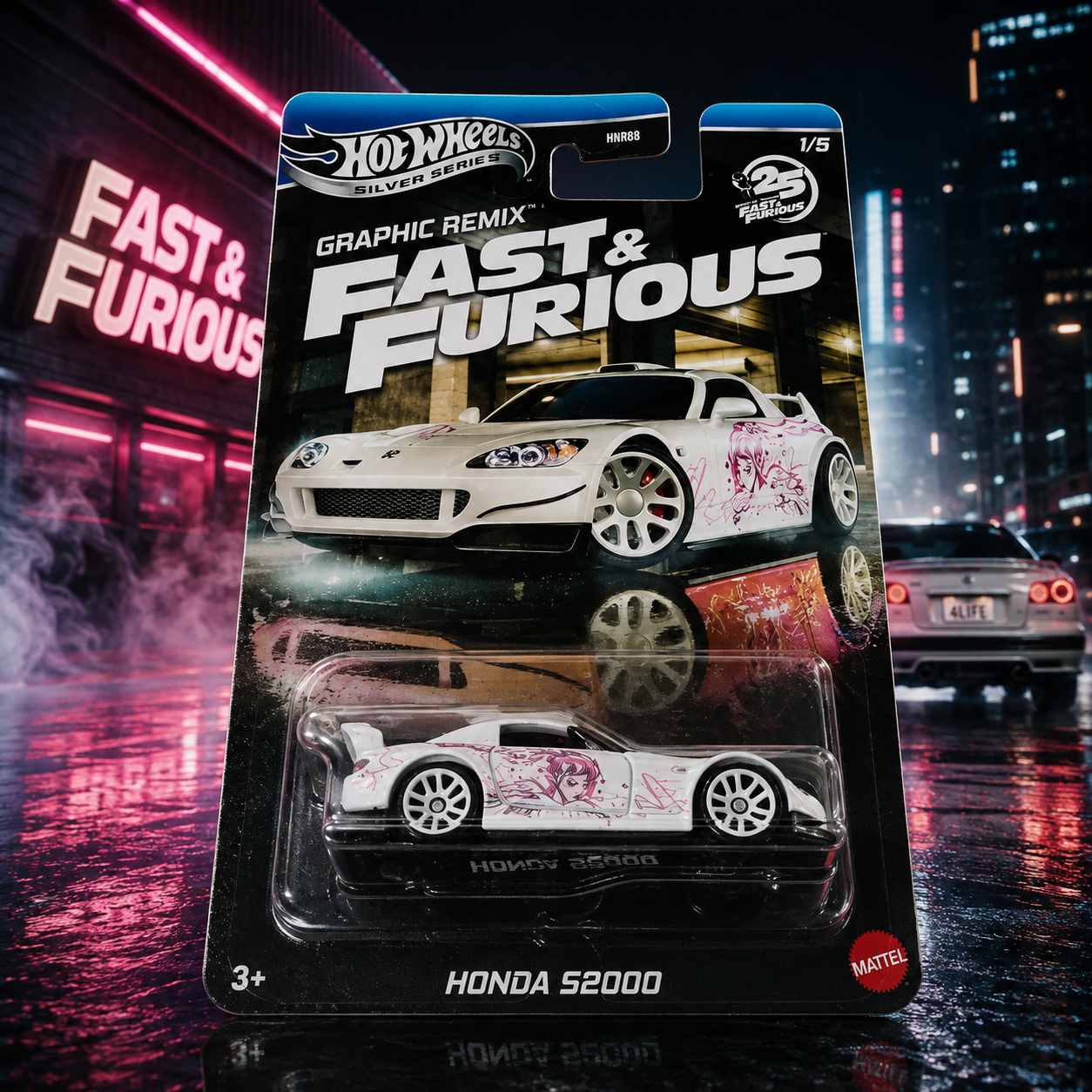 Honda S2000 - Hot Wheels Fast & Furious 25th Anniversary Silver Series Graphic Remix