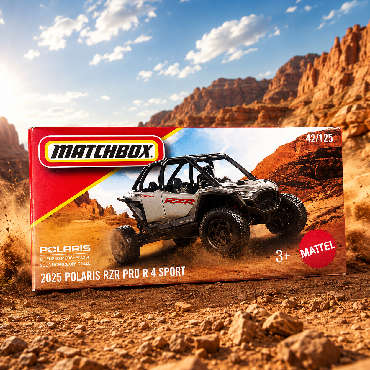 Matchbox - 2025 Polaris RZR Pro R 4 Sport 1:64 Scale (Box Pack)
