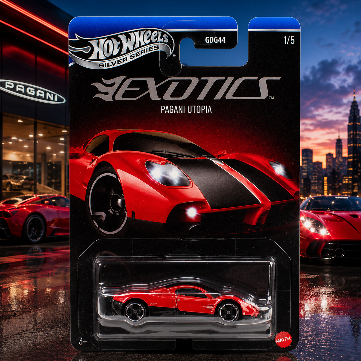 Pagani Utopia - Exotics Silver Series Hot Wheels