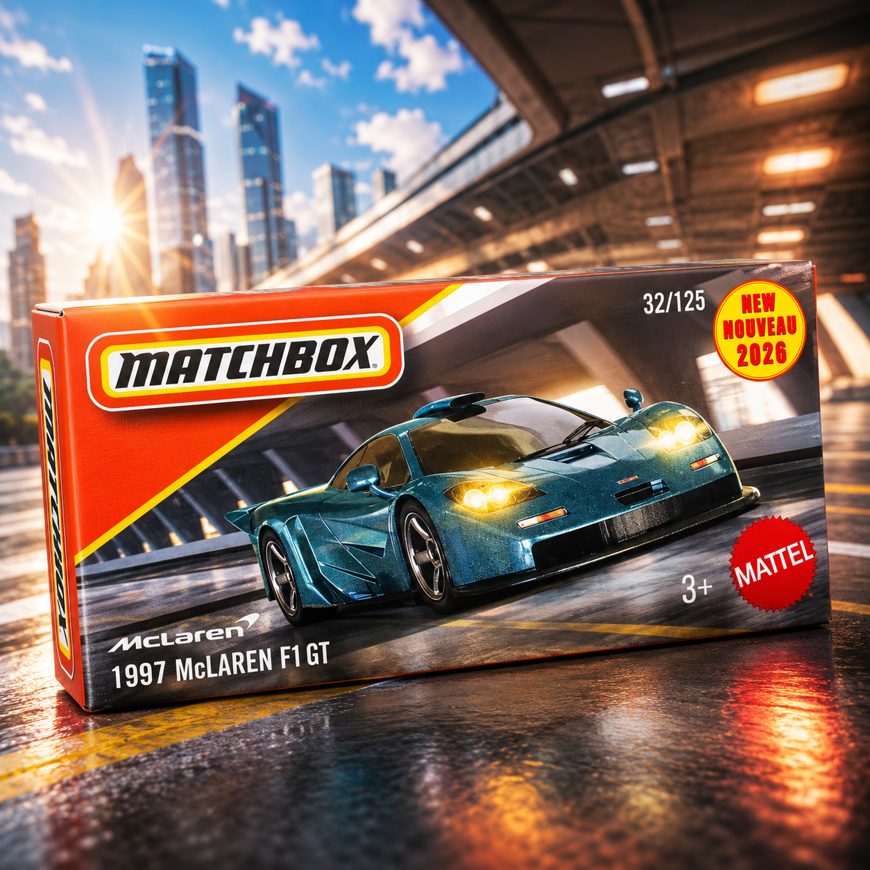 Matchbox - 1997 Mclaren F1 GT (Box Pack)