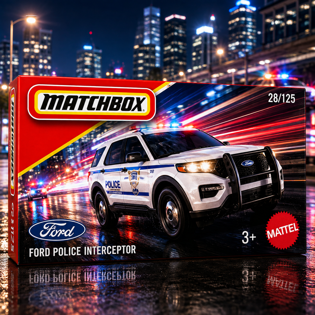Matchbox - Ford Police Interceptor 1:64 Scale (Box Pack)