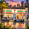 1:64 Scale 7-Eleven Convenience Store Mini Diorama (with LED Light)