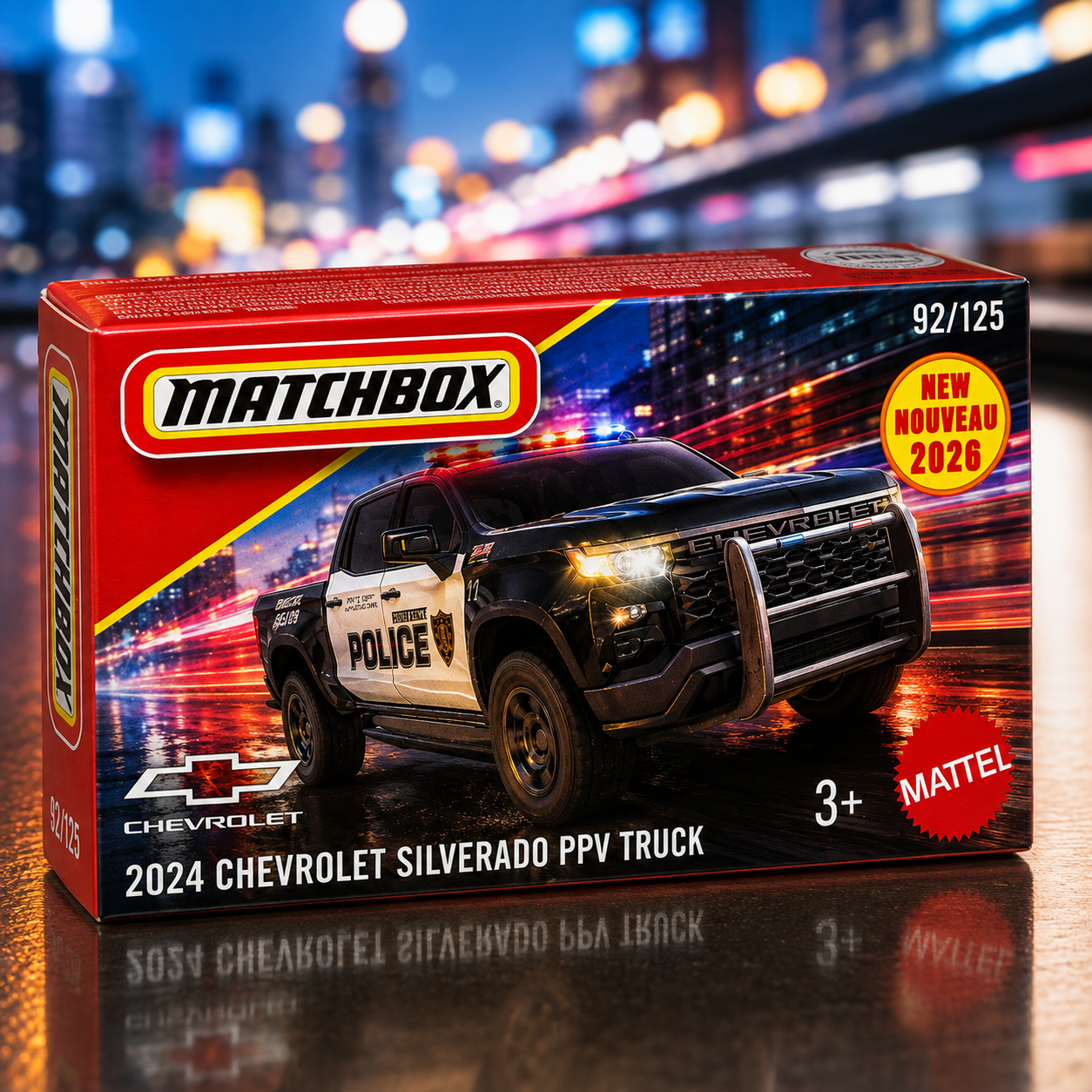 Matchbox - 2024 Chevrolet Silverado PPV Truck 1:64 Scale (Box Pack)