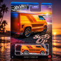 Custom 77 Dodge Van - Surf's Up Silver Series Hot Wheels