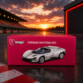 Bburago - Ferrari Daytona SP3 White 1:64 Scale
