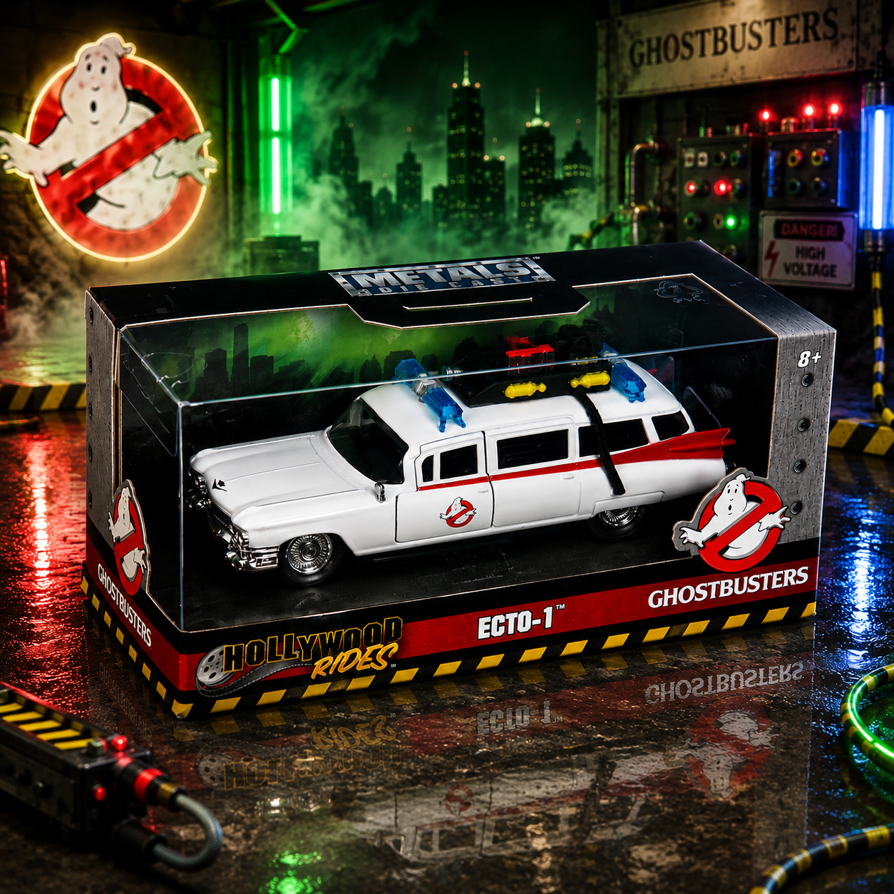 Jada Hollywood Rides - 1:32 Ghostbusters Ecto-1 OBV