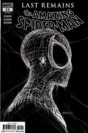 Marvel Comics - Amazing Spider-Man Vol 5 #55 Cover A Regular Patrick Gleason Webhead White On Black Cover