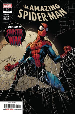 Marvel Comics - Amazing Spider-Man Vol 5 #70 Cover A Regular Mark Bagley Cover (Sinister War Tie-In)