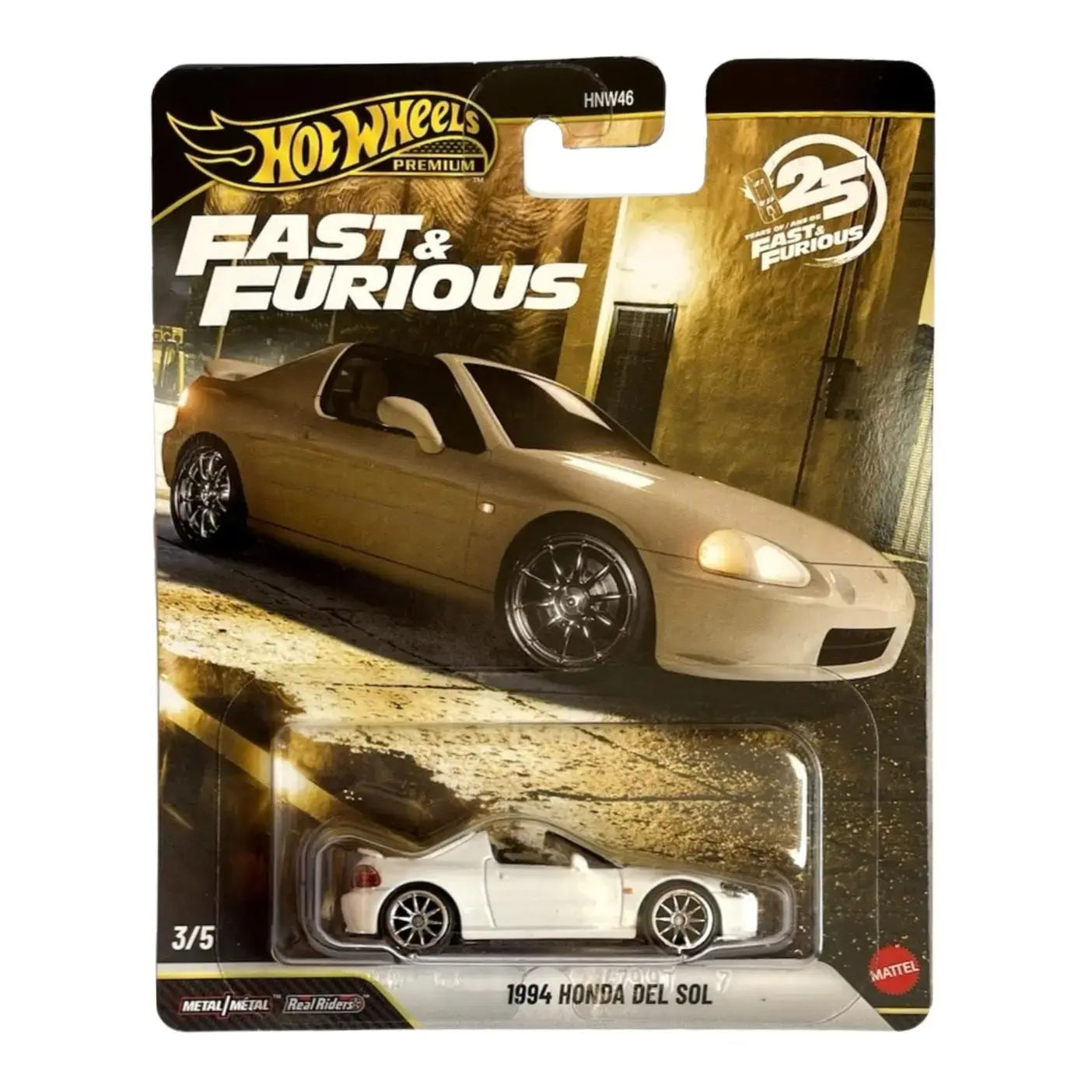 Furious 25th Anniversary - 1994 Honda Del Sol - Hot Wheels Premium