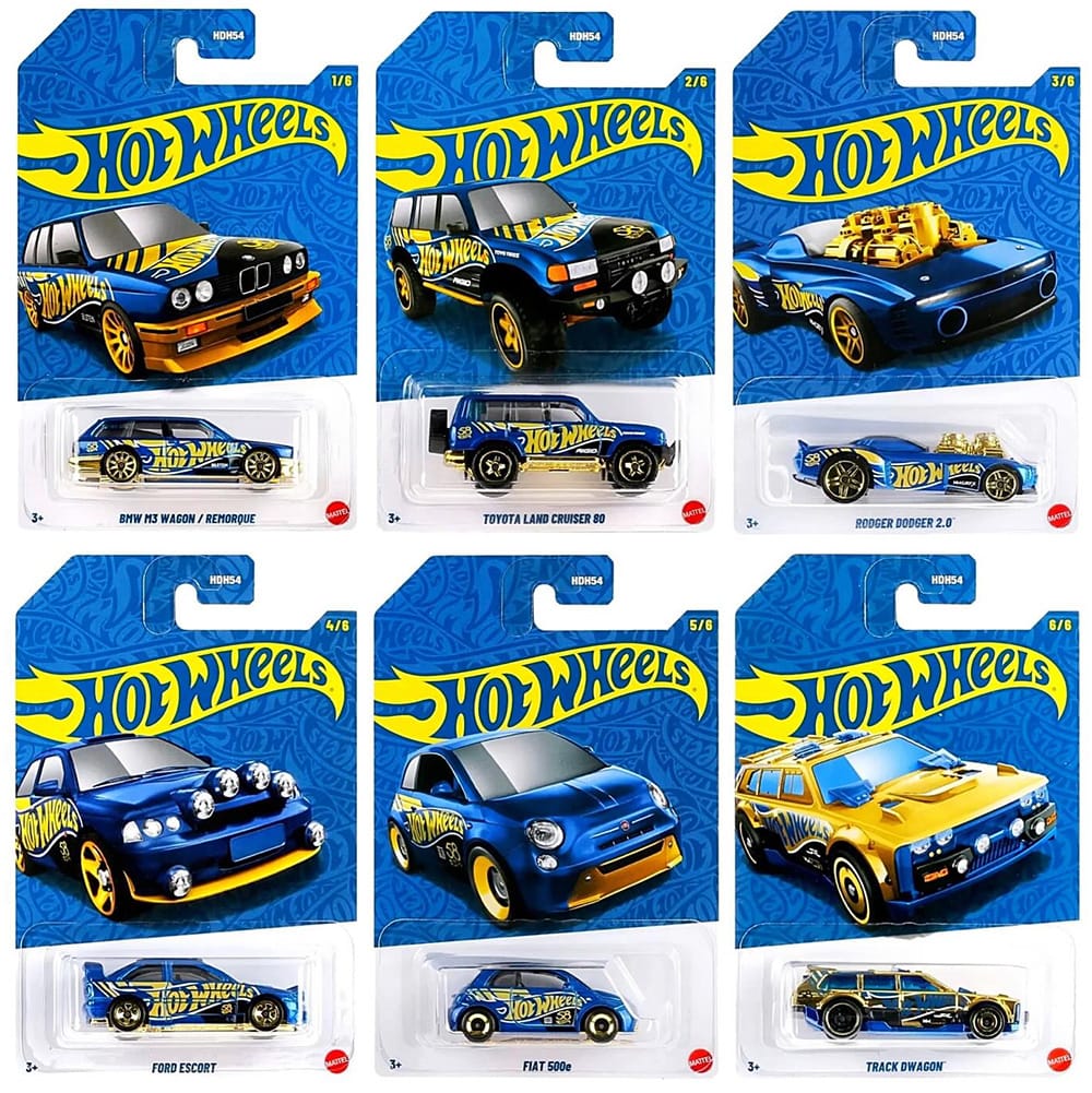 Hot Wheels Pearl and Chrome 58th Anniversary Series 2026 Set of 6 Mix 2