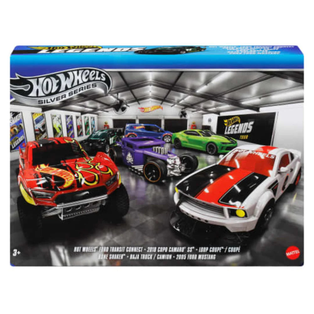 Hot Wheels Silver Series - Legends Car Set Of 6 Legends Vehicles
