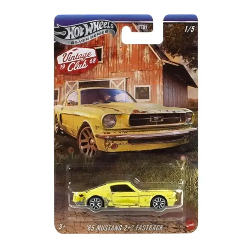 65 Mustang 2 Plus 2 Fastback - Hot Wheels Vintage Club 1968 Silver Series