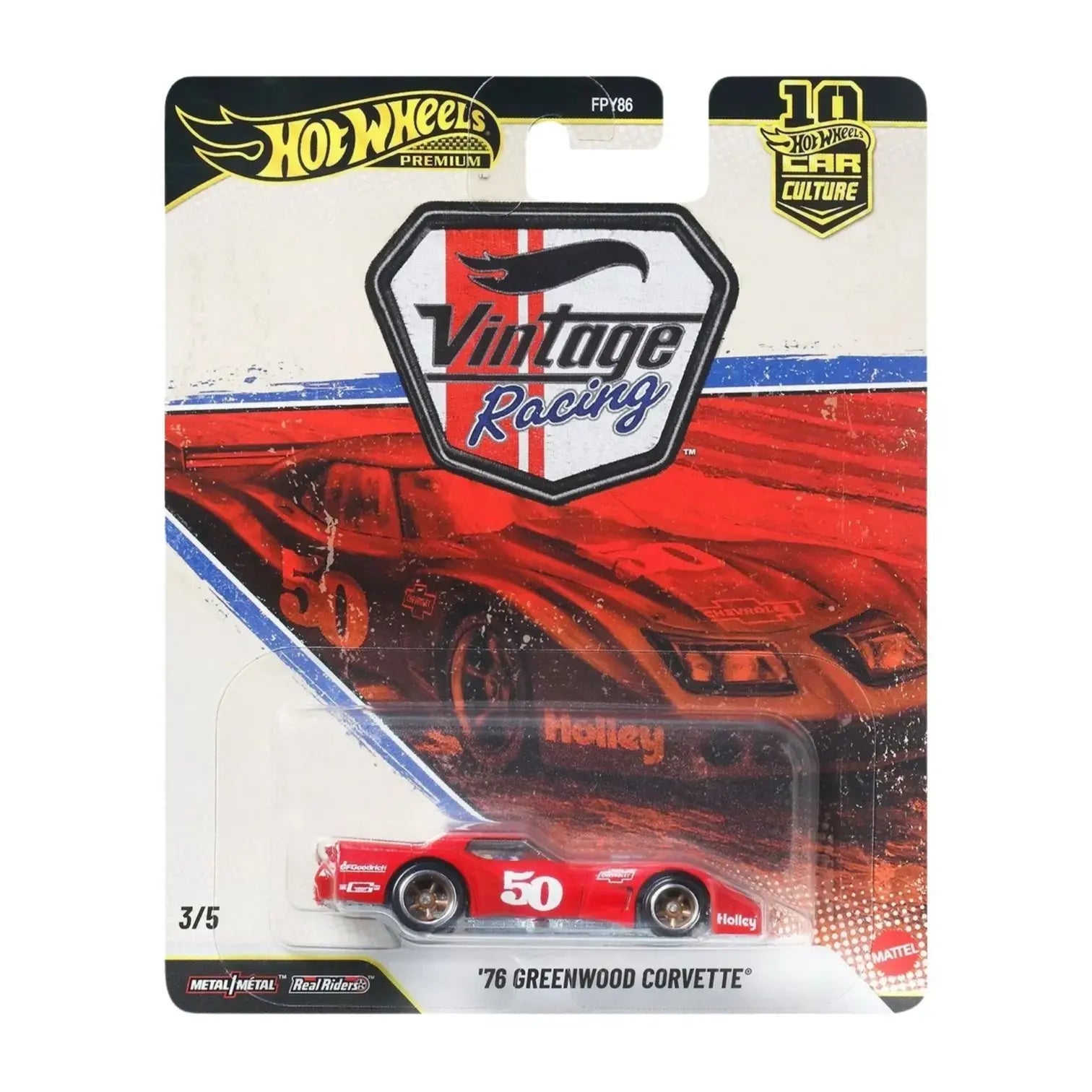 Hot Wheels Premium - 76 Greenwood Corvette Vintage Racing Car Culture 2026