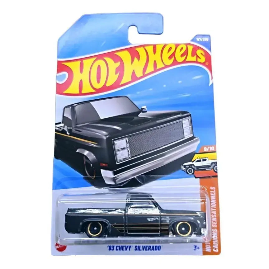 Hot Wheels - 83 Chevy Silverado Black Q Case 2025