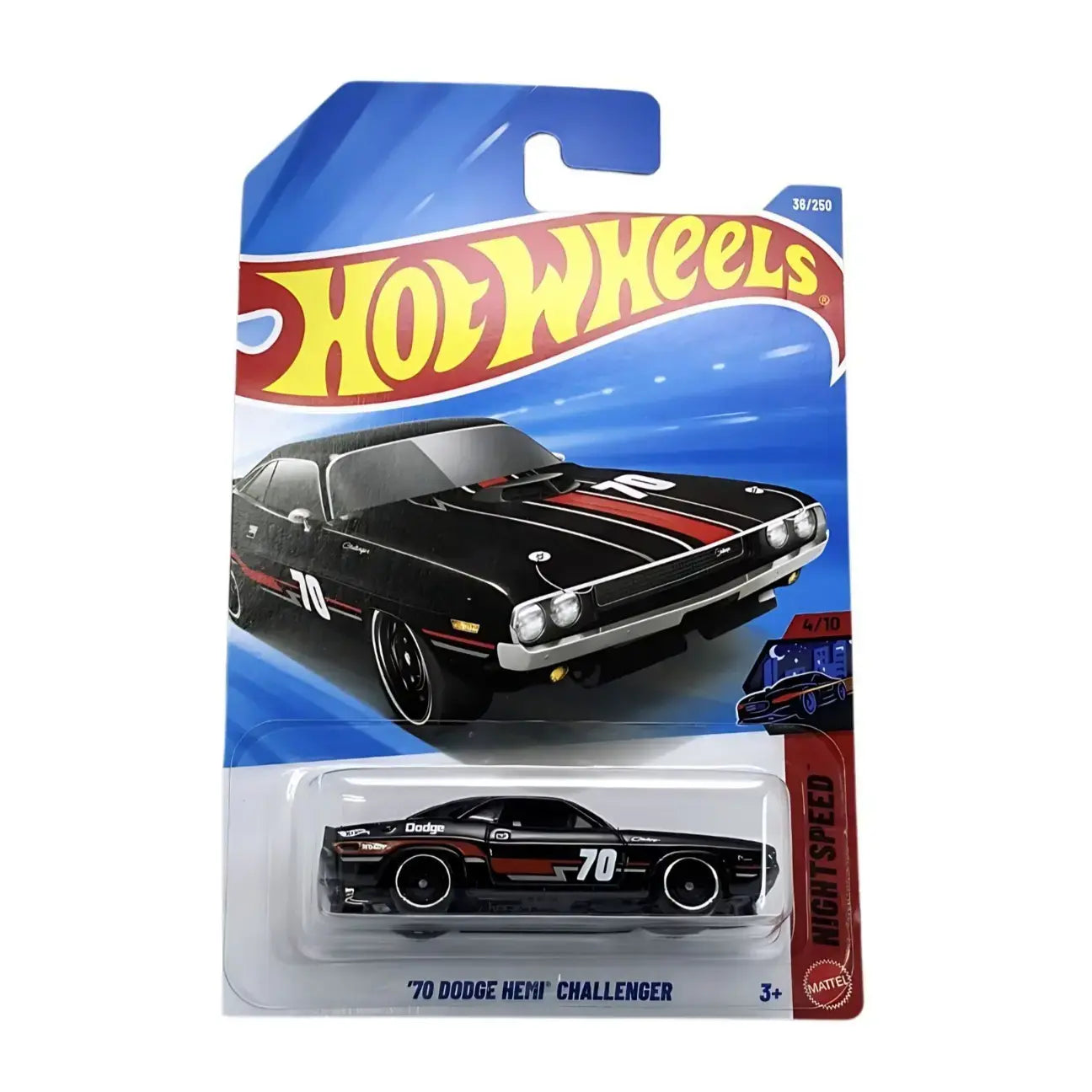 Hot Wheels - Black 70 Dodge Hemi Challenger - G Case 2026