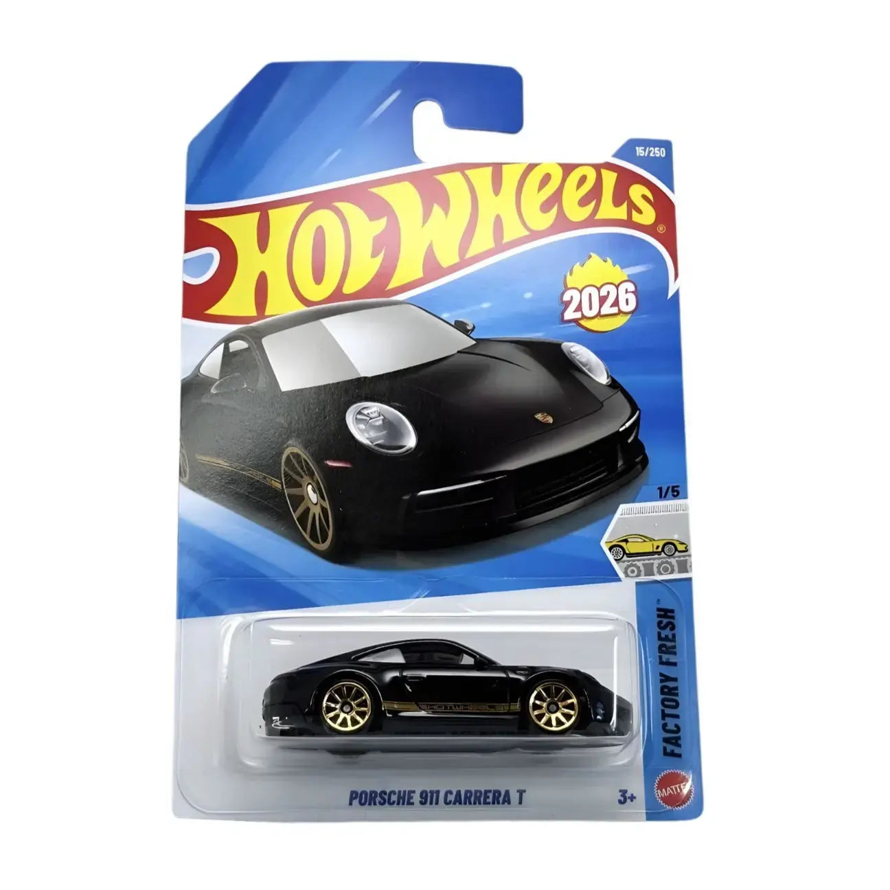 Hot Wheels - Black Porsche 911 Carrera T - G Case 2026