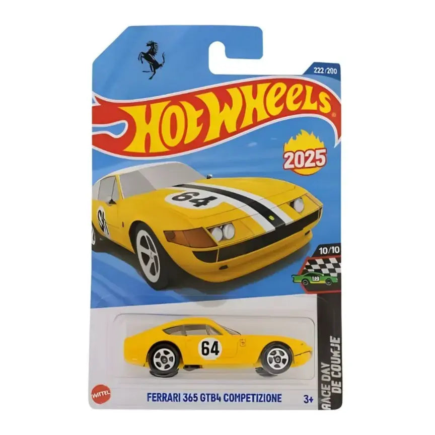 Hot Wheels - Ferrari 365 Gtb4 Competizione Yellow - Q Case 2025