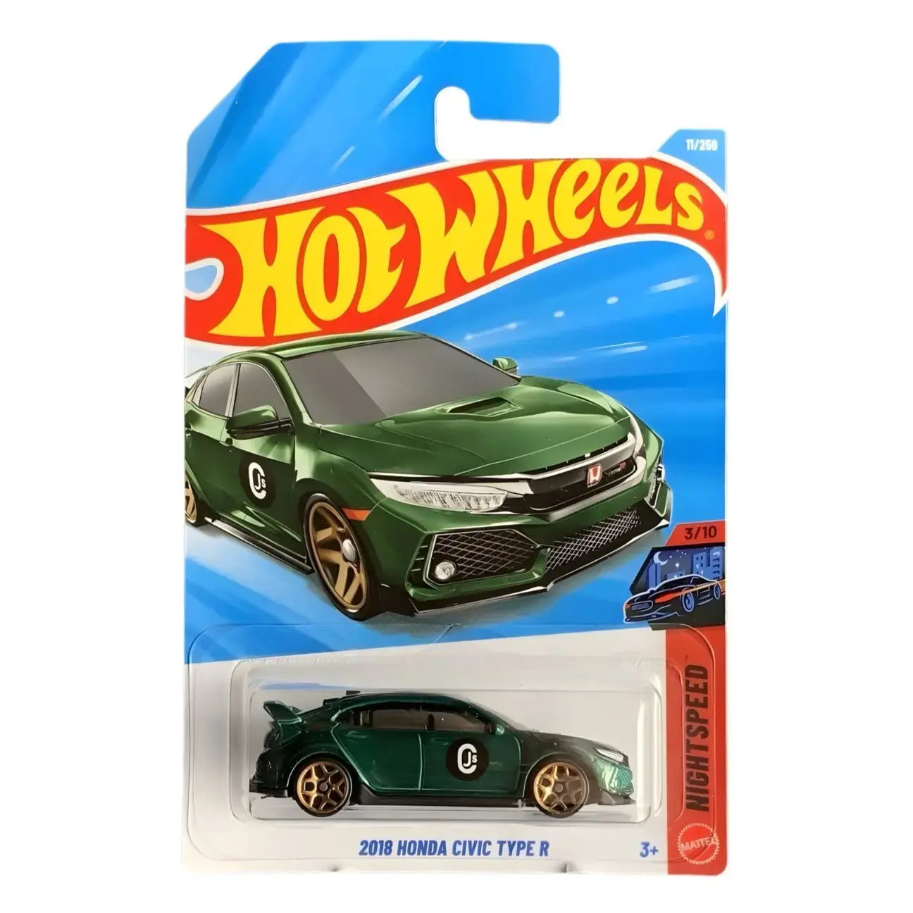 Hot Wheels - 2018 Honda Civic Type R Green - G Case 2026