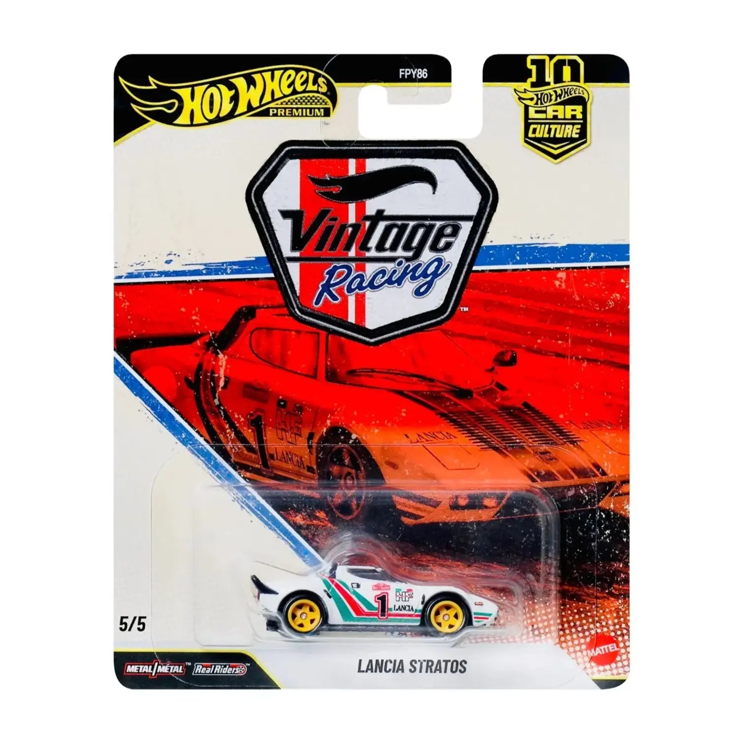 Hot Wheels Premium - Lancia Stratos Vintage Racing Car Culture 2026