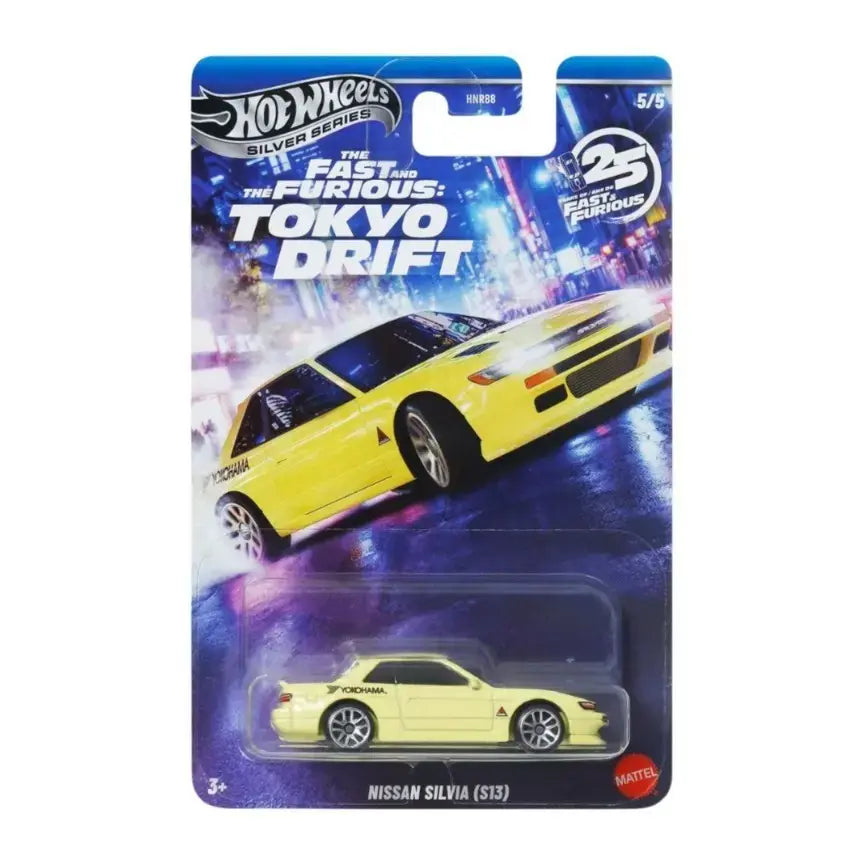 Hot Wheels Silver Series - Nissan Silvia S13 Tokyo Drift Fast and Furious