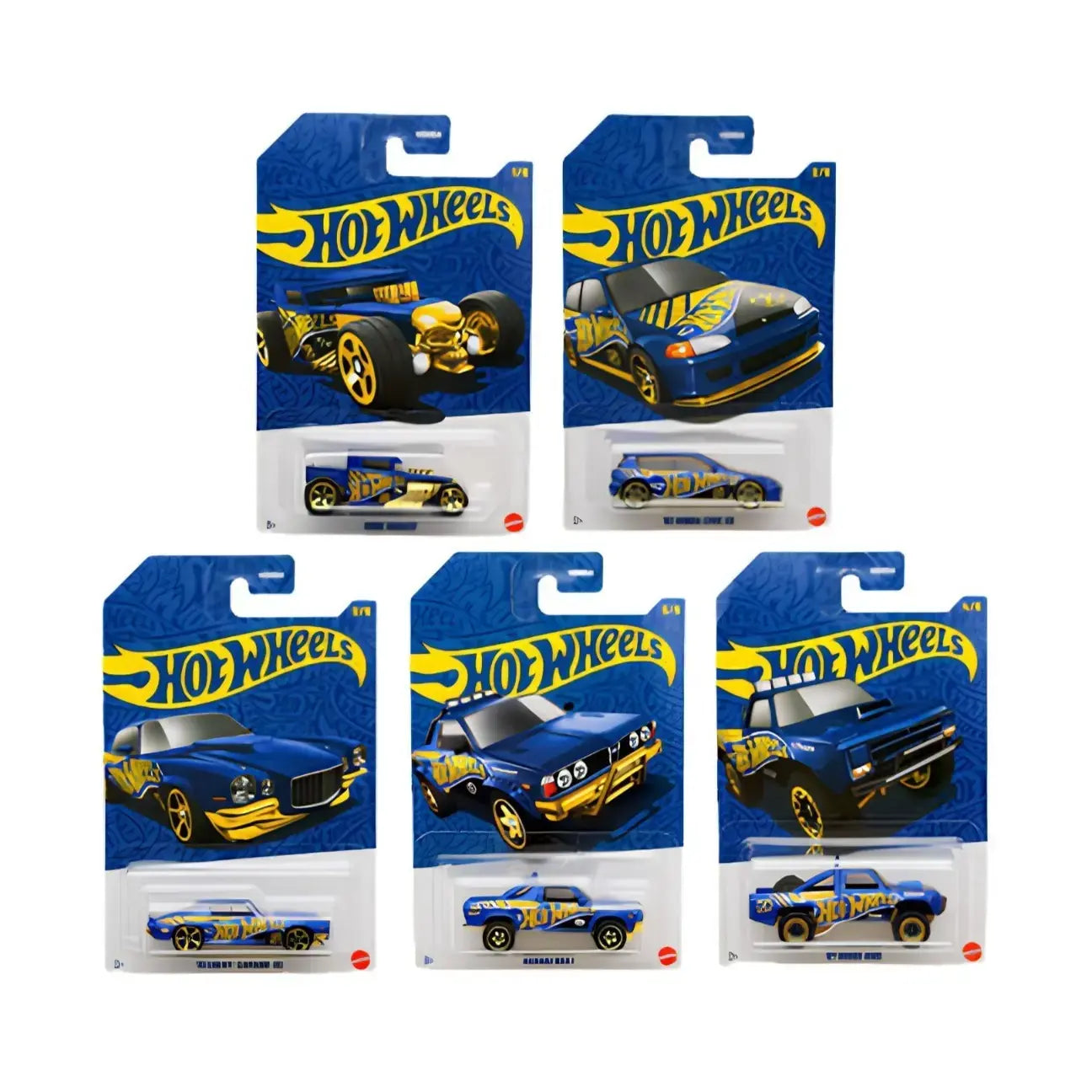 Hot Wheels Pearl and Chrome 58th Anniversary Series 2026 Set of 5