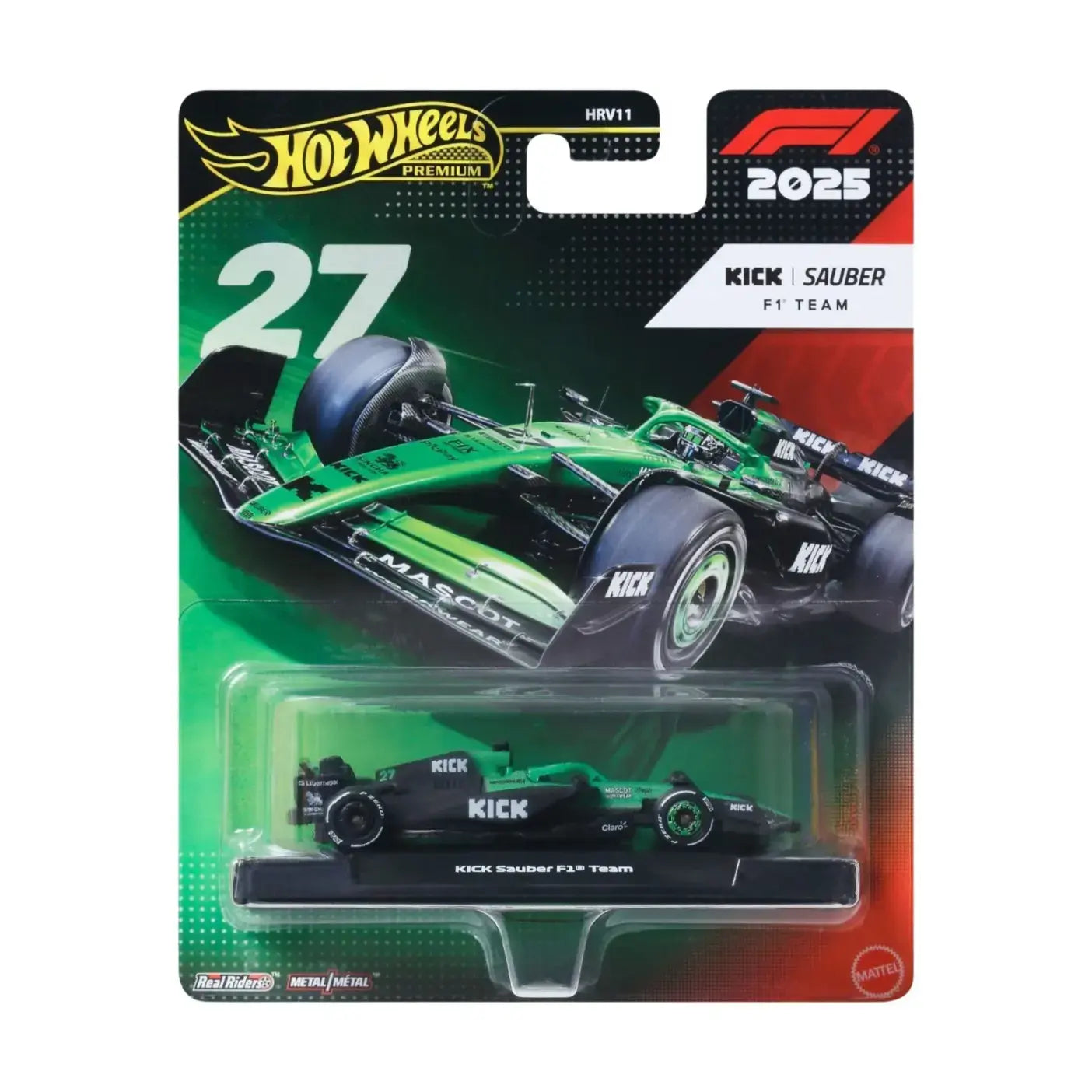 Formula 1 2025 Kick Sauber F1 Team 27 Nico Hulkenberg - Hot Wheels Premium