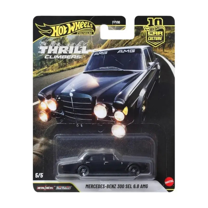 Hot Wheels Premium - Thrill Climbers Mercedes Benz 300 Sel 6 8 Amg Black