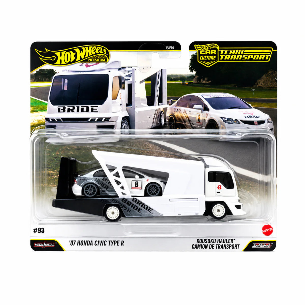 Hot Wheels Premium - Team Transport ’07 Honda Civic Type R and Kousoku Hauler