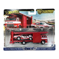Hot Wheels Premium - Team Transport 73 Plymouth Duster and Second Story Lorry