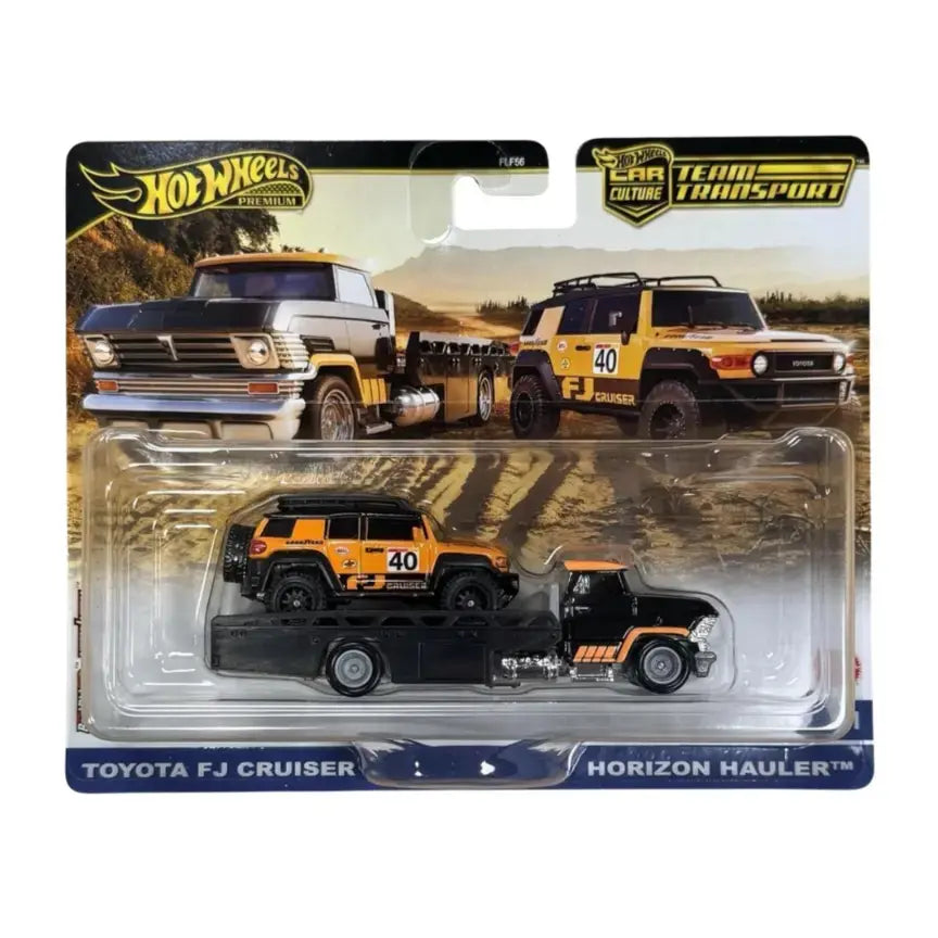 Hot Wheels Premium - Team Transport Toyota Fj Cruiser and Horizon Hauler