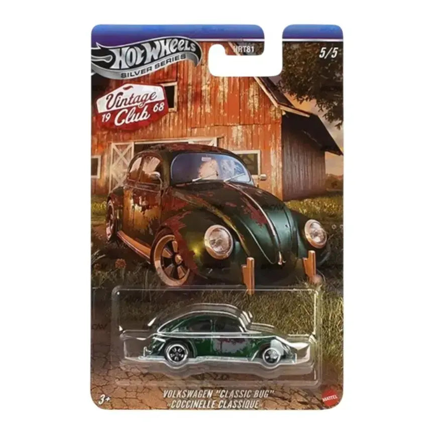 Volkswagen Classic Bug Coccinelle Classique - Hot Wheels Vintage Club 1968 Silver Series
