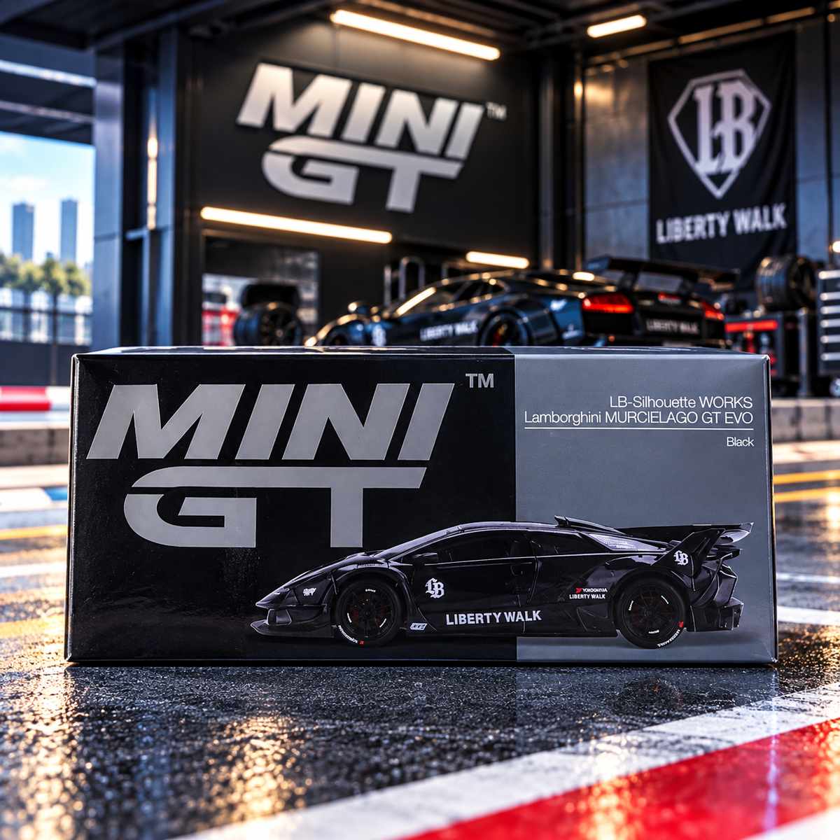 Mini GT - LB Silhouette Works Lamborghini Murcielago GT EVO