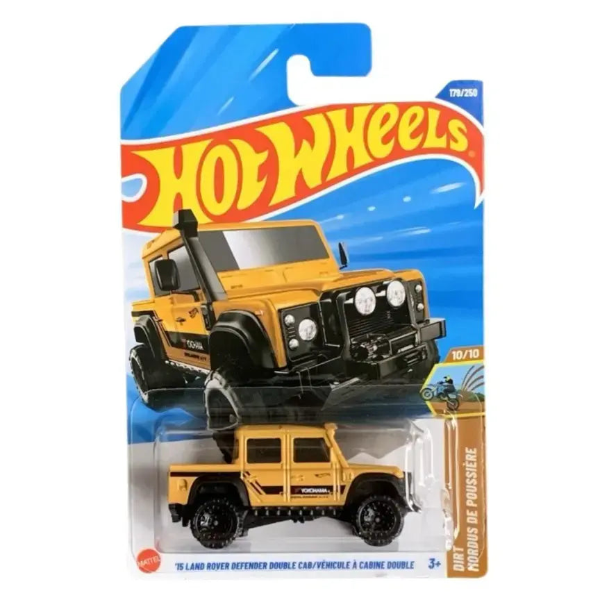 Hot Wheels 15 Land Rover Defender Double Cab Yellow Q Case 2025