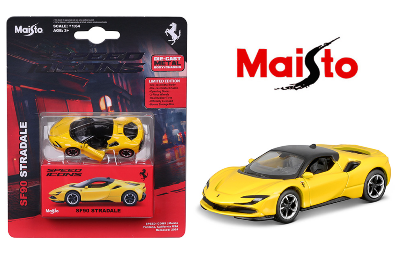 Maisto - Speed Icons Ferrari SF 90 Stradale Yellow