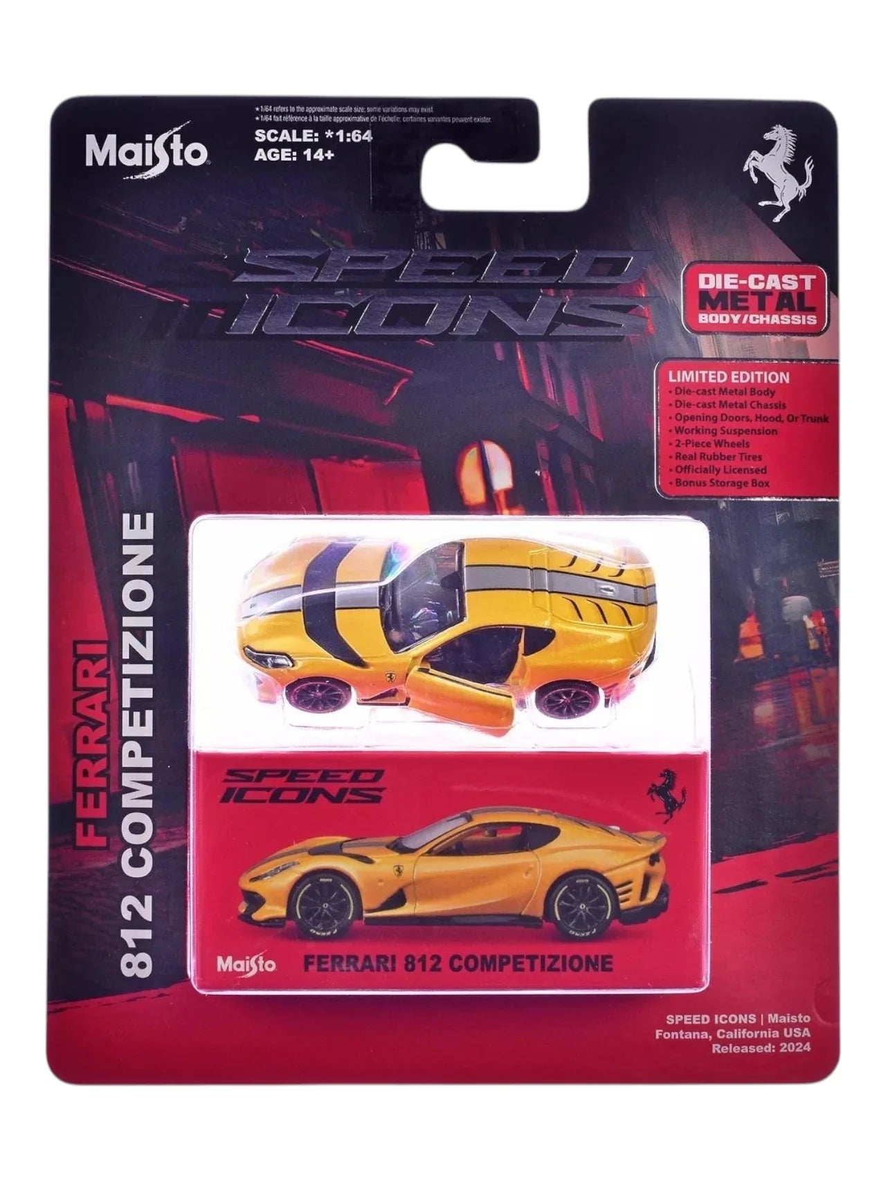 Maisto - Speed Icons Ferrari 812 Competizione Yellow