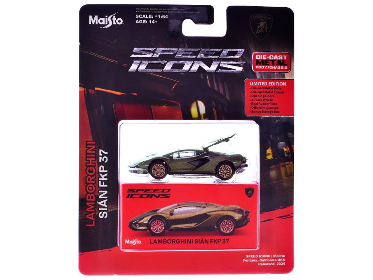Maisto - Speed Icons Lamborghini Sian FKP 37 Brown