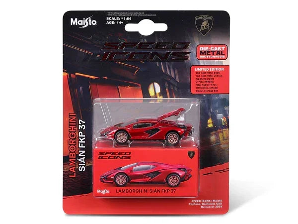 Maisto - Speed Icons Lamborghini Sian FKP 37 Red