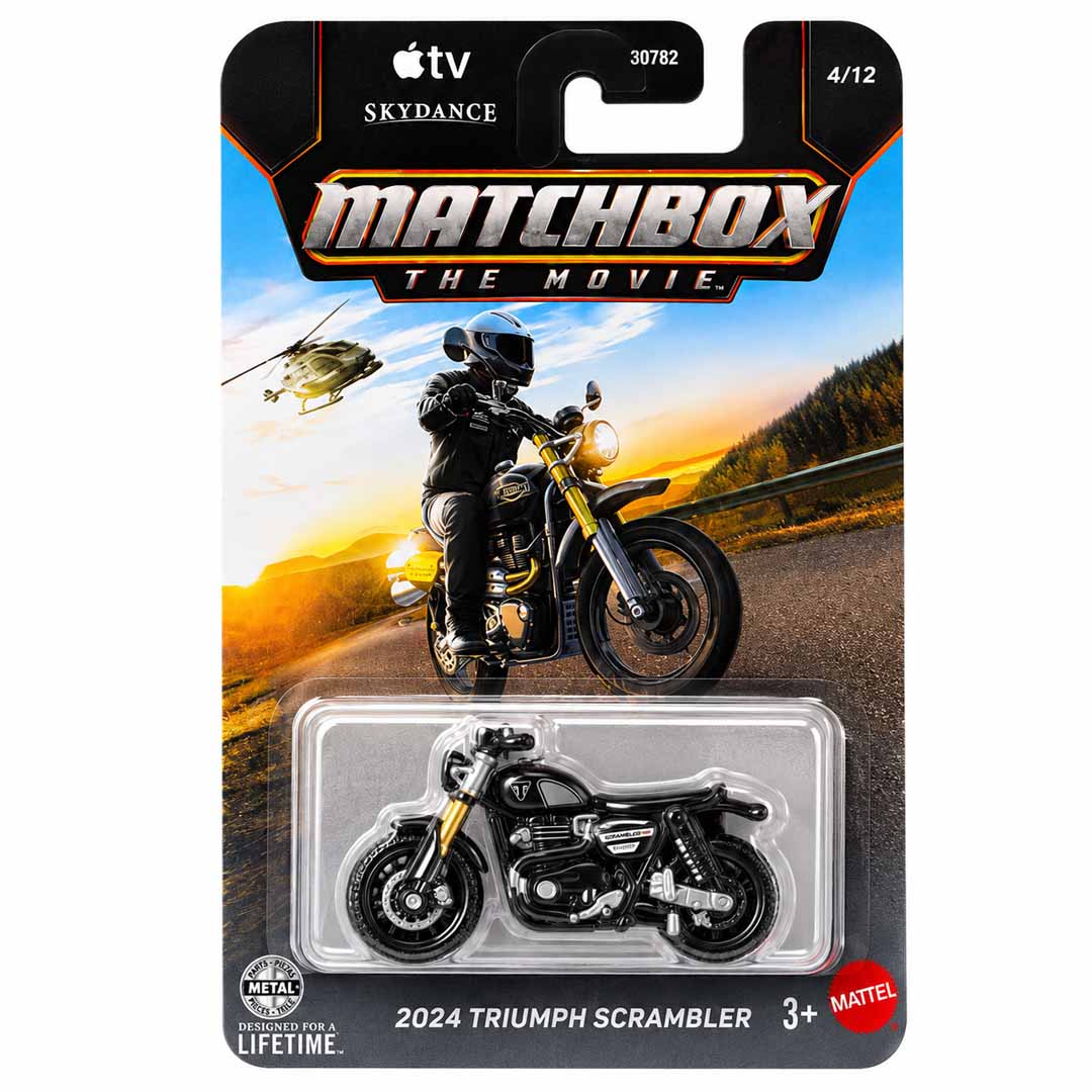 Matchbox - Skydance The Movie 1-64 2024 Triumph Scrambler Motorcycle Die-Cast