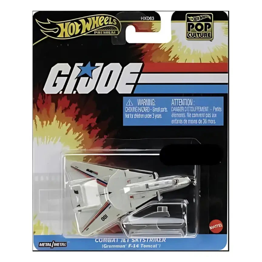GI Joe Combat jet skystriker Grumman F 14 Tomcat - Hot Wheels Premium Pop Culture
