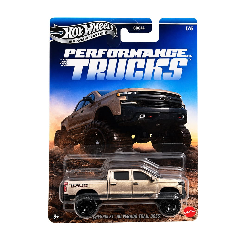 Hot Wheels Silver Series - Performance Trucks - 2019 Chevrolet Silverado Trail Boss LT