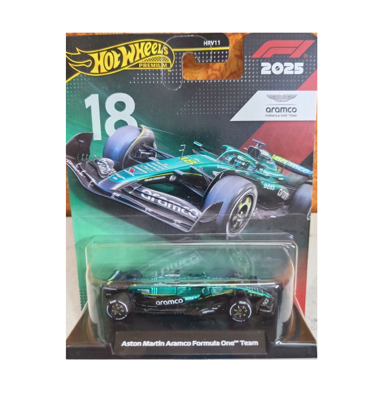 Formula 1 2025 Aston Martin Aramco Formula One Team (#18) - Hot Wheels Premium