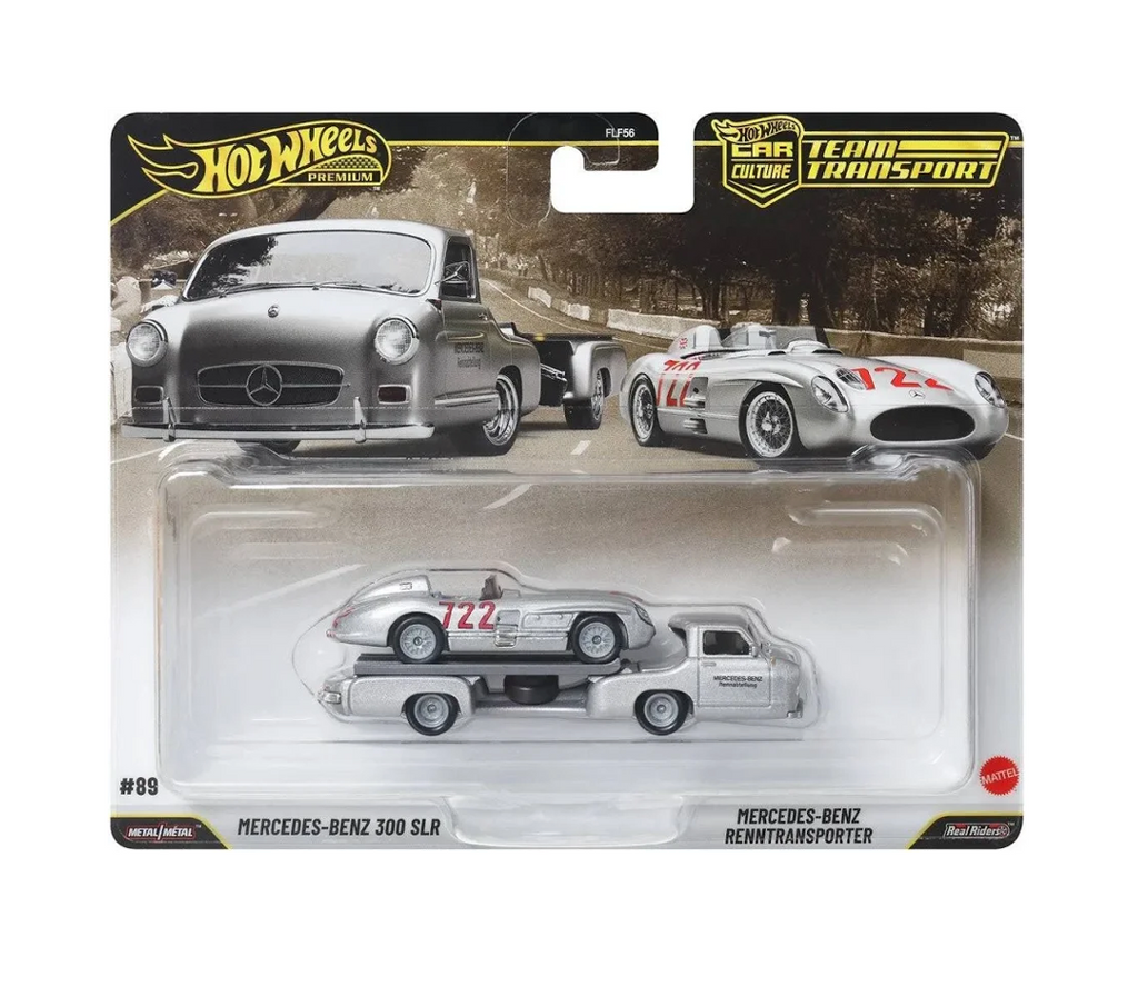 Mercedes-Benz 300 SLR + Renntransporter - Hot Wheels Team Transport
