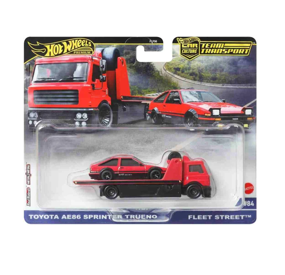 Toyota AE86 Sprinter Trueno Fleet Street - Hot Wheels Team Transport