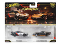Cyberpunk Dual Pack Including Porsche 930 & Quadra Turbo-R V-Tech 2 Pack - Hot Wheels Premium Car Culture