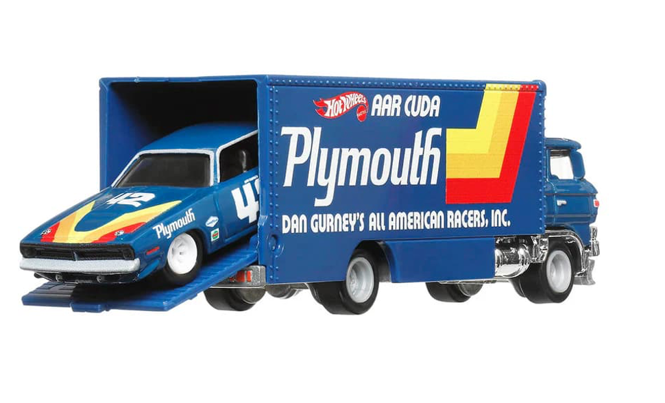 70 Plymouth Aar Cuda & Sakura Sprinter - Hot Wheels Team Transport