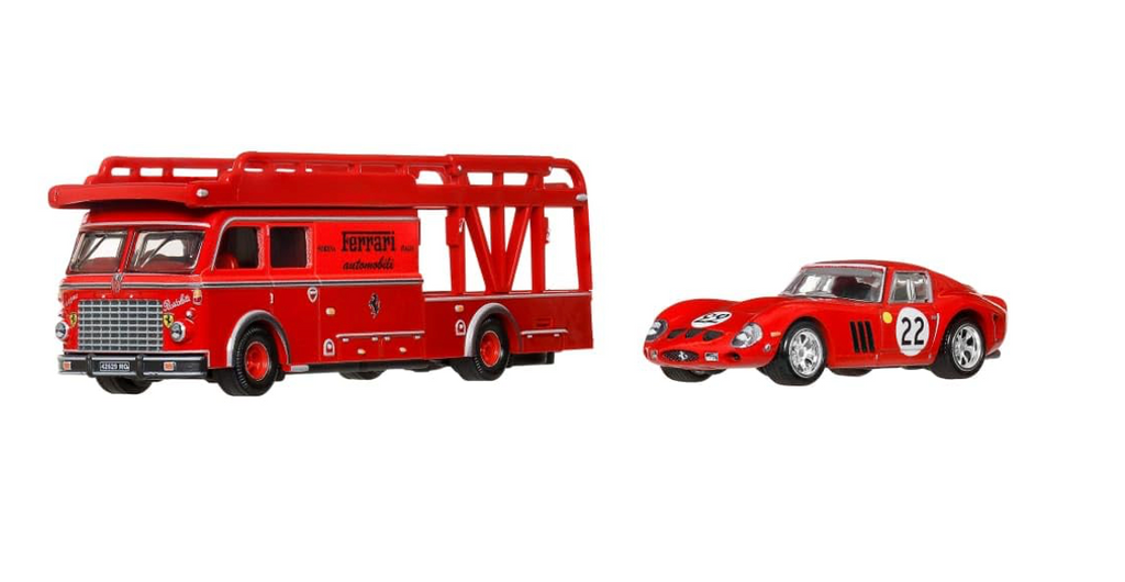 Ferrari 250 Gto and Fiat 642 Rn2 Bartoletti Transporter - Hot Wheels Team Transport