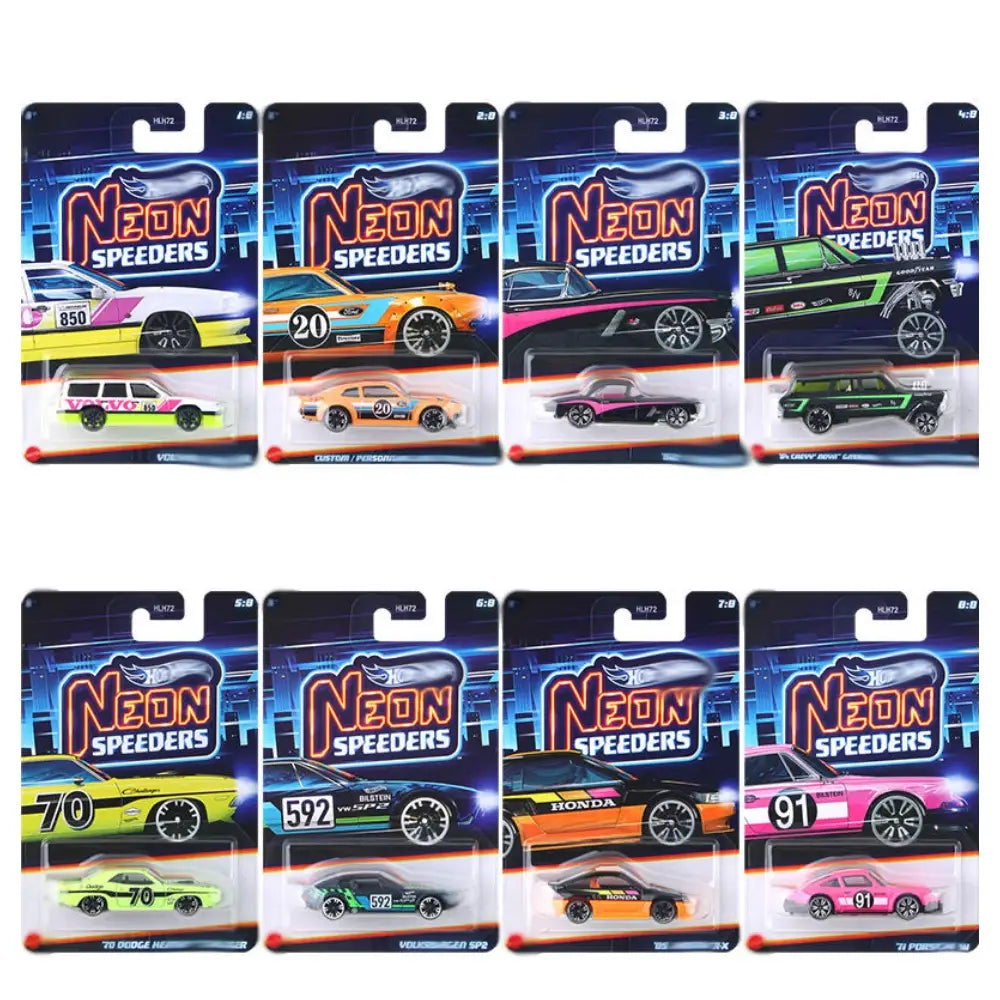 Hot Wheels Silver Series - Neon Speeders - Set of 8