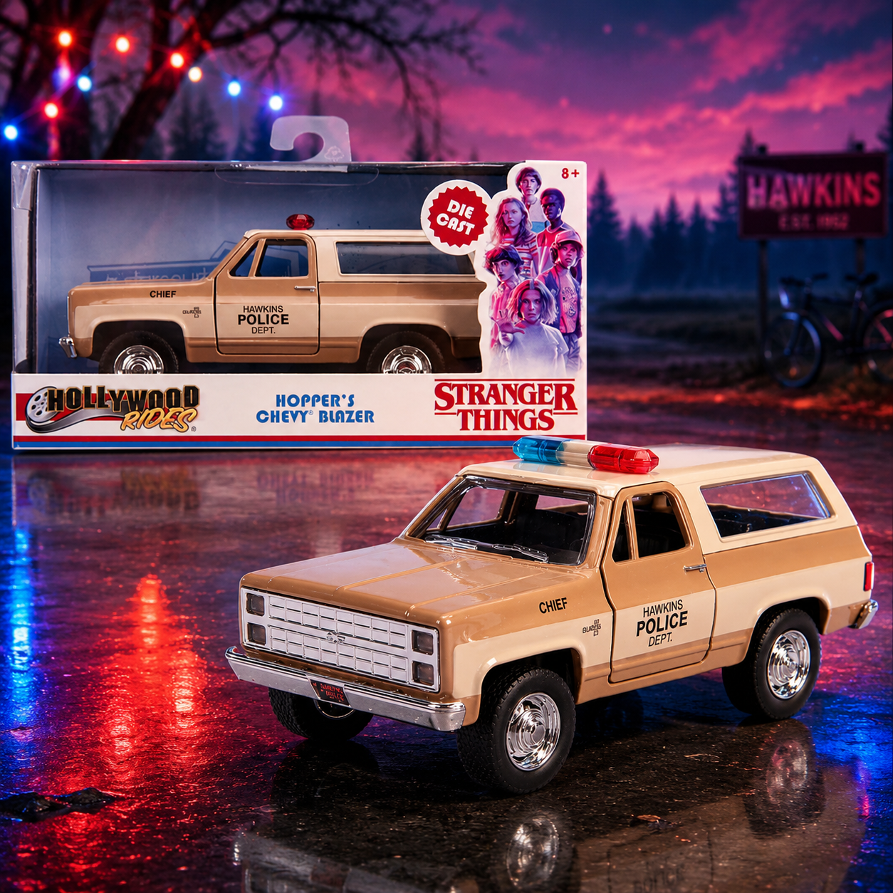 Jada Hollywood Rides - 1:32 Stranger Things Hopper's Chevrolet Blazer OBV