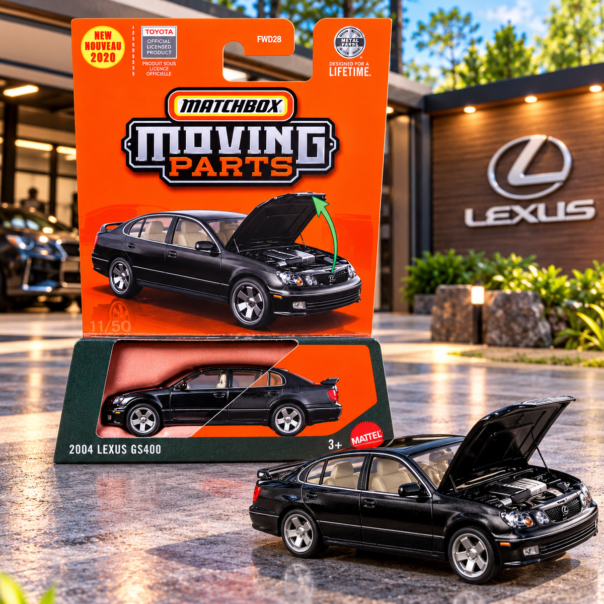 Matchbox Moving Parts - 2004 Lexus GS400