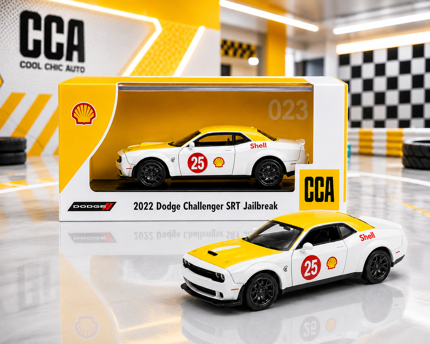 CCA - 2022 Dodge Challenger SRT Jailbreak 1:64 Scale Diecast (With Acrylic Case)